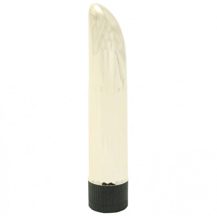 Молочный классический вибратор LADY FINGER VIBRATOR PEARL WHITE - 11,5 см.
