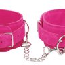 Розовые замшевые наручники PINK WRIST CUFFS