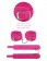 Розовые замшевые наручники PINK WRIST CUFFS