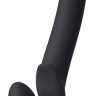 Черный безремневой страпон Silicone Bendable Strap-On XL