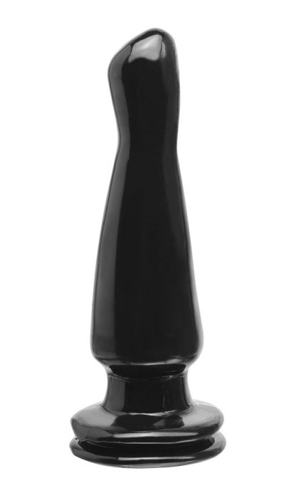 Черная анальная пробка Basix Rubber - 15 см.