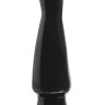 Черная анальная пробка Basix Rubber - 15 см.