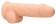 Телесный фаллоимитатор Silicone Dildo With Balls - 21,6 см.