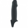 Серая насадка с подхватом Stretchy Penis Extension No.33