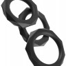 Набор из 3 граненых эрекционных колец C-Ringz Silicone Designer Stamina Set