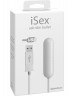 Белая вибропуля с шнуром питания USB