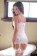 Неглиже с лифом на косточках SEXY WHITE