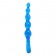 Голубой анальный стимулятор-цепочка - 22 см.