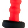 Красный двусторонний фигурный вибратор - 30 см.