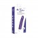 Фиолетовый вибратор с ребрышками Mr.Perfect Intense - 15,2 см.