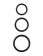 Набор из трех черных эрекционных колец Silicone 3-Ring Stamina Set