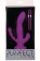 Фиолетовый вибратор с двумя дополнительными отростками PURRFECT SILICONE 3WAYS VIBRATOR 6.5INCH - 17 см.