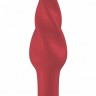 Красная анальная пробка Butt Plug Rounded 3 Inch - 7,6 см.