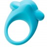 Голубое эрекционное силиконовое кольцо TOYFA A-Toys