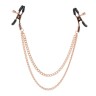 Золотистые зажимы для сосков с цепями Entice Tiered Intimate Clamps