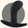 Черный анальный стимулятор Bootie - 7,5 см.