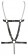 Черная кожаная упряжь Leather Harness