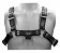 Черная мужская портупея Leather Male Chest Harness с кольцами