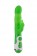 Зеленый вибратор с клиторальным стимулятором INSTYLE DUO VIBRATOR 5.5INCH - 14 см.