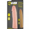 Фаллическая насадка на пенис XLover - 18 см.