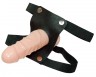 Телесный страпон Lock Load Strap-on - 16,5 см.