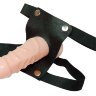 Телесный страпон Lock Load Strap-on - 16,5 см.
