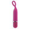Розовый мини-вибромассажер Lia Mini Massager Plesure O - 11,5 см.