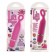 Розовый мини-вибромассажер Lia Mini Massager Plesure O - 11,5 см.