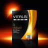 Ребристые презервативы VITALIS premium №3 Ribbed - 3 шт.