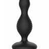 Чёрная анальная пробка с электростимуляцией E-Stimulation Vibrating Buttplug - 14 см.