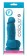 Голубой фаллоимитатор на присоске Pleasures 4 Dildo - 14,2 см.