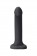 Черный фаллос с имитацией эякуляции Silicon Cum Dildo L - 19,6 см.