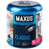 Классические презервативы в металлическом кейсе MAXUS Classic - 15 шт.