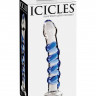 Стеклянный фаллоимитатор ICICLES № 5 - 17,8 см.