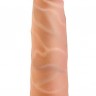Вибромассажёр-реалистик с розовой головкой - 17 см.