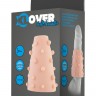 Телесная насадка в форме конуса с шишечками XLover - 10 см.
