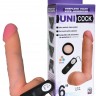 Фаллическая насадка Харнесс UNICOCK 6  с вибрацией - 18 см.