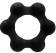Черное эрекционное кольцо No.82 Weighted Cock Ring