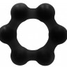 Черное эрекционное кольцо No.82 Weighted Cock Ring