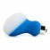 Голубой мини-вибратор Posh Silicone Ice Massager Wave со съемной насадкой для заморозки