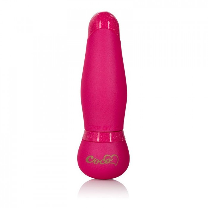 Розовый мини-вибромассажер Coco Licious Hide   Play Pocket Massagers - 9 см.
