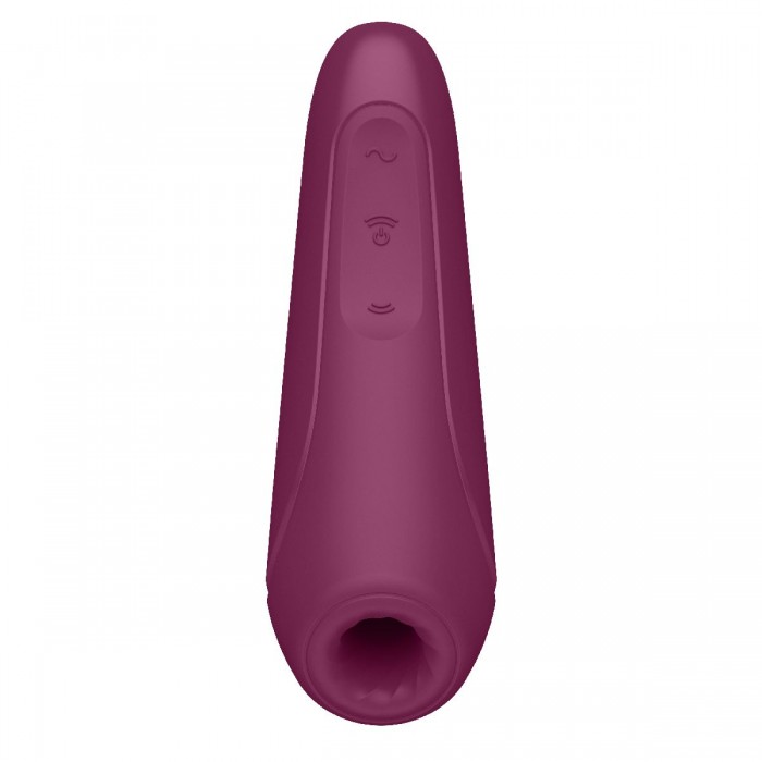 Бордовый вакуум-волновой стимулятор Satisfyer Curvy 1+