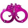 Розовые металлические наручники Anodized Cuffs