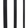 Набор из 3 черных стимуляторов уретры Silicone Screw Plug Set