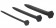 Набор из 3 черных стимуляторов уретры Silicone Screw Plug Set