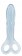 Голубой анальный массажер SOFT FLEX 2 FINGER HANDLE PROBE - 12 см.