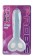 Голубой анальный массажер SOFT FLEX 2 FINGER HANDLE PROBE - 12 см.