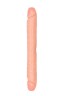 Телесный двусторонний фаллоимитатор SO REAL REALISTIC 13INCH DOUBLE DONG - 32 см.