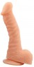Телесный реалистичный фаллоимитатор Naked Legend на присоске - 19,5 см.