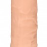 Телесный фаллоимитатор без мошонки Silicone Dildo Without Balls - 19,2 см.